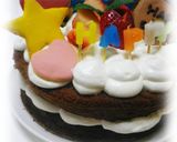 * チョコレート ❤ バースデイケーキ♪作り方18写真