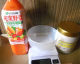 超簡単おやつ　野菜果実ミックス米粉ケーキ作り方1写真