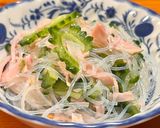 副菜♡ダイエット♡弁当♡ゴーヤ入り春雨サラダ作り方5写真