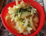 ルクエ♡セロリ卵とじ丼作り方5写真