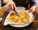 魚グリルで簡単で簡単！スタンダードなピザ作り方6写真