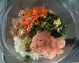 野菜たっぷり＊つくね作り方1写真
