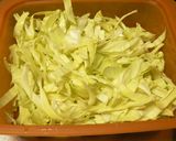 レンジでキャベツのごま塩和え作り方1写真