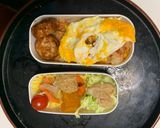レンジ簡単キムチデミ味オムライス弁当作り方17写真