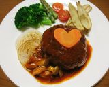 夫が愛する♡懐かしの煮込みハンバーグ作り方13写真