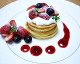アセロラドリンクでパンケーキ作り方3写真