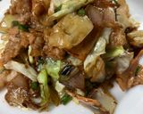 豚肉、みょうが、キャベツの炒め物作り方7写真