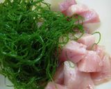 ビンチョウマグロ生姜味噌和え(ポキ風~)作り方2写真