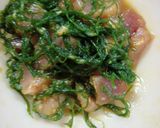 ビンチョウマグロ生姜味噌和え(ポキ風~)作り方4写真