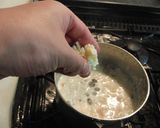 腹持ちしっかり♪餅入りミルクスープ作り方7写真