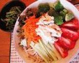 冷やし中華風サラダうどん作り方3写真