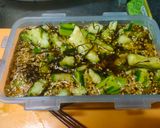 叩き胡瓜とわかめのごま油わさび甘辛醤油作り方7写真