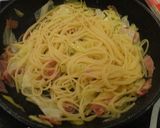 ベーコンとキャベツ☆マヨ☆明太パスタ♪作り方5写真