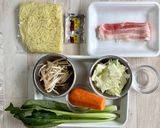 洗い物なしポリCOOK『節水！蒸し焼きそば』作り方1写真
