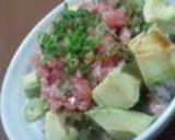 簡単＊アボガドとまぐろのめかぶ丼ぶり作り方3写真