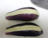 簡単揚げナスのチーズはさみ(カレー味)作り方1写真