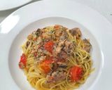 鯖缶のペペロンチーノ・レモン風味作り方8写真