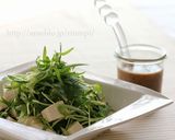 空心菜と香菜の豆腐サラダごまドレッシング作り方5写真