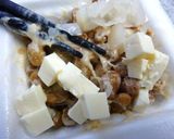 食感を楽しむ *クラッカー on 納豆*作り方5写真