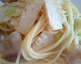 豚とたけのこの和風味噌パスタ作り方8写真