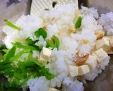 チーズとスナップエンドウと胡桃のおにぎり作り方4写真