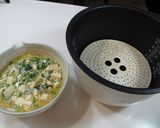 釜揚げしらすと生青のりの茶わん蒸し作り方3写真