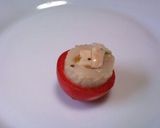 チーズとプチトマトのバーガー風おつまみ作り方3写真