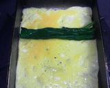 花見・お弁当にほうれん草を巻いた玉子焼き作り方4写真