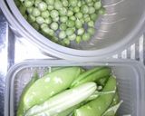 きれいなお豆の豆ごはん作り方1写真