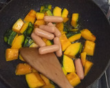 かぼちゃとソーセージのカレー風煮♪作り方3写真