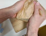 好きな具いれて、クッキングシートおにぎり作り方6写真