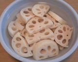 れんこん付肉団子作り方2写真