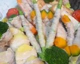 豚巻き蒸し野菜作り方2写真