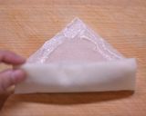 鶏ささみ肉の梅しそ春巻き作り方3写真