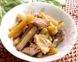 春の母の味✿ふきとさば缶の煮物作り方4写真