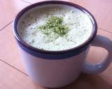おうちラテ★ふわふわバナナと抹茶仕立作り方3写真