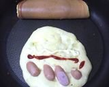 HMで簡単チーズ＆ウインナーオムレット作り方3写真