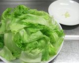 茨城レタスだけ♡こくうまマヨ炒め作り方2写真