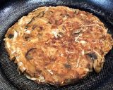 １日分の野菜できのこ入りお好み焼き作り方3写真