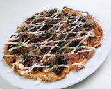 １日分の野菜できのこ入りお好み焼き作り方4写真