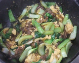 台湾料理★青梗菜牛肉玉子のとろとろ炒め作り方8写真