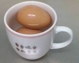 朝ご飯＠スピード卵のお味噌汁（裏技）作り方2写真