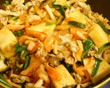 １日分の野菜で豚肉と厚揚げのキムチ味噌煮作り方4写真