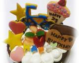 * ガーリー ❤ バースデイケーキ♪作り方32写真