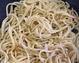 ほうれん草の老抽黒焼きそば作り方1写真