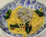 シラス、菜の花、エリンギの和風パスタ作り方10写真