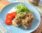 むね肉のオリーブブルスケッタ、パン粉焼き作り方8写真
