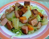 ロコモコ風スパム丼作り方6写真