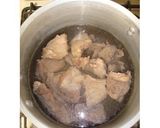 牛すじ肉のミートソース作り方1写真