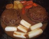 味噌煮込みハンバーグ作り方6写真